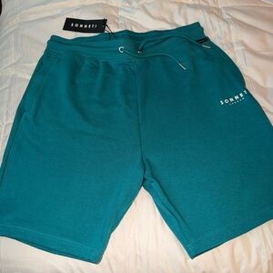 Men's Teal Athletic Drawstring Shorts